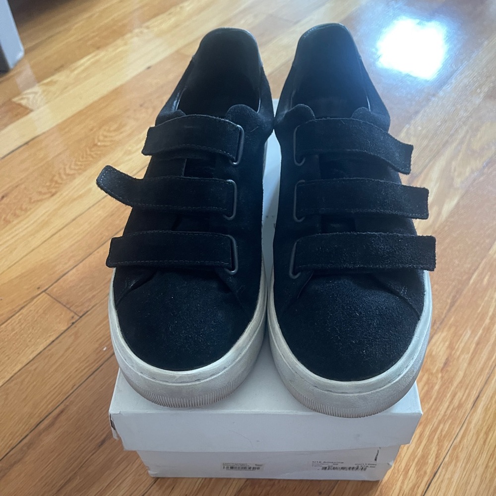 Sandro Black Velcro Sneakers